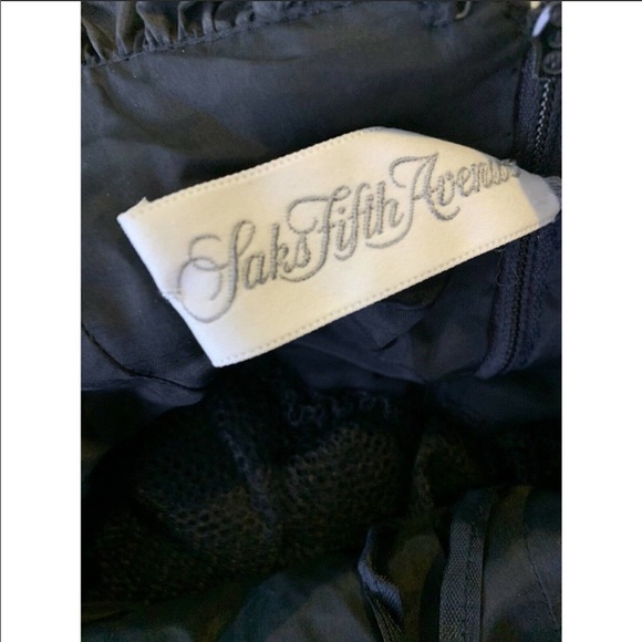 VINTAGE Saks Fifth Avenue Dress Size S Black - Picture 10 of 10